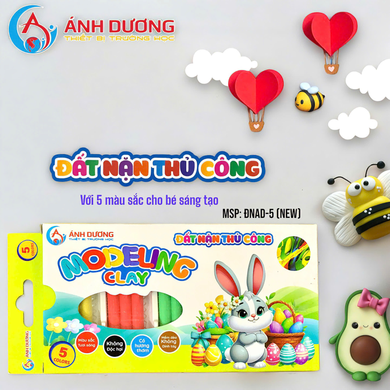 Đất nặn 5 màu ĐNAD-5