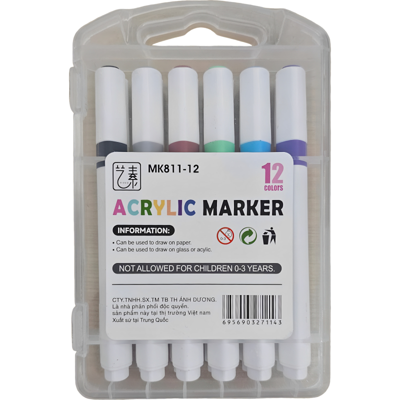 Bút màu Acrylic MK811-12