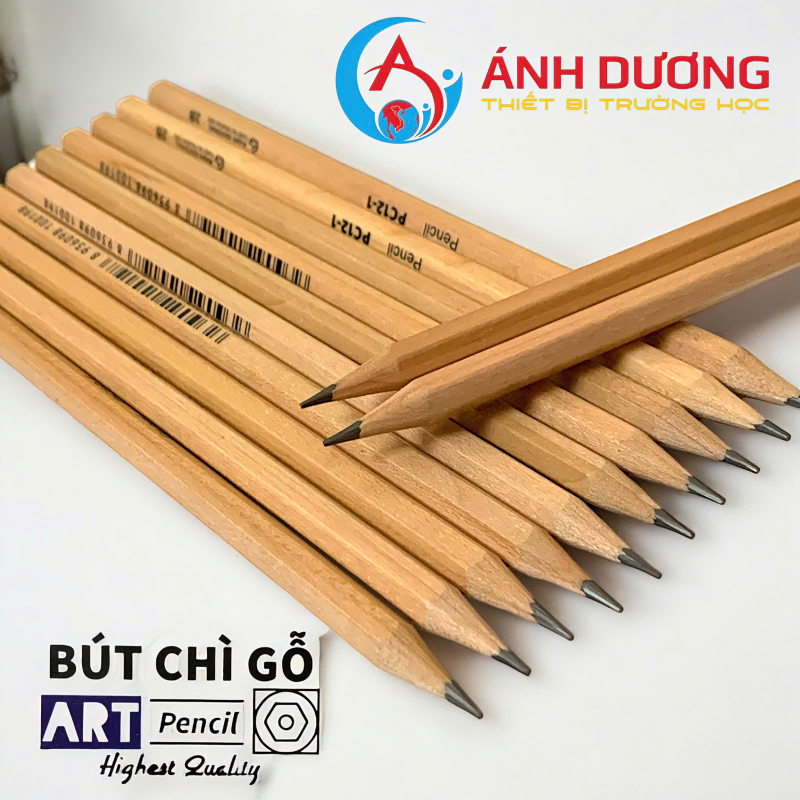 Bút chì đen thân Gỗ PC12-1