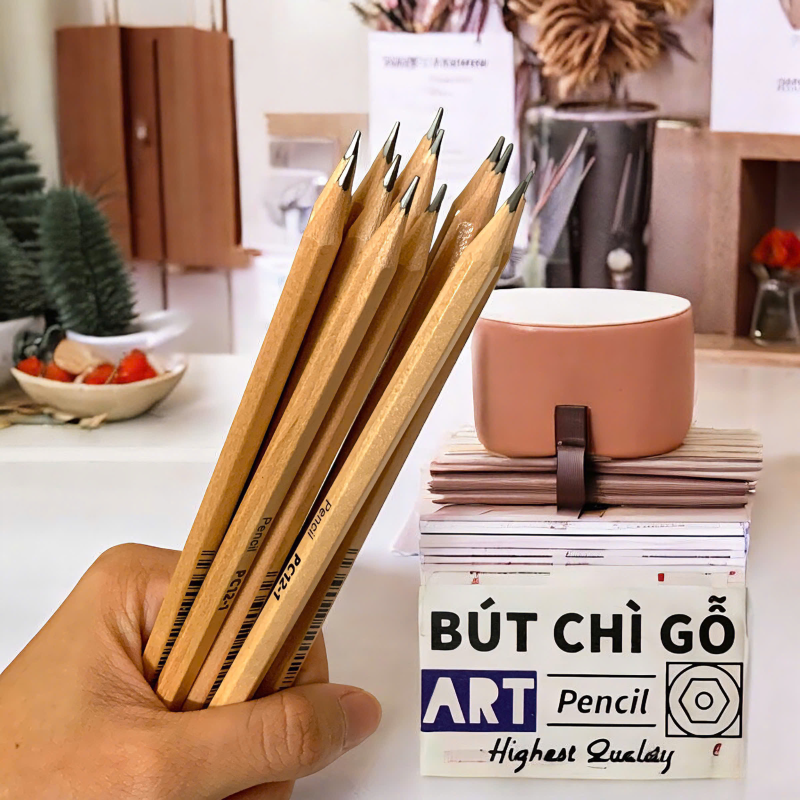 Bút chì đen thân Gỗ PC12-1