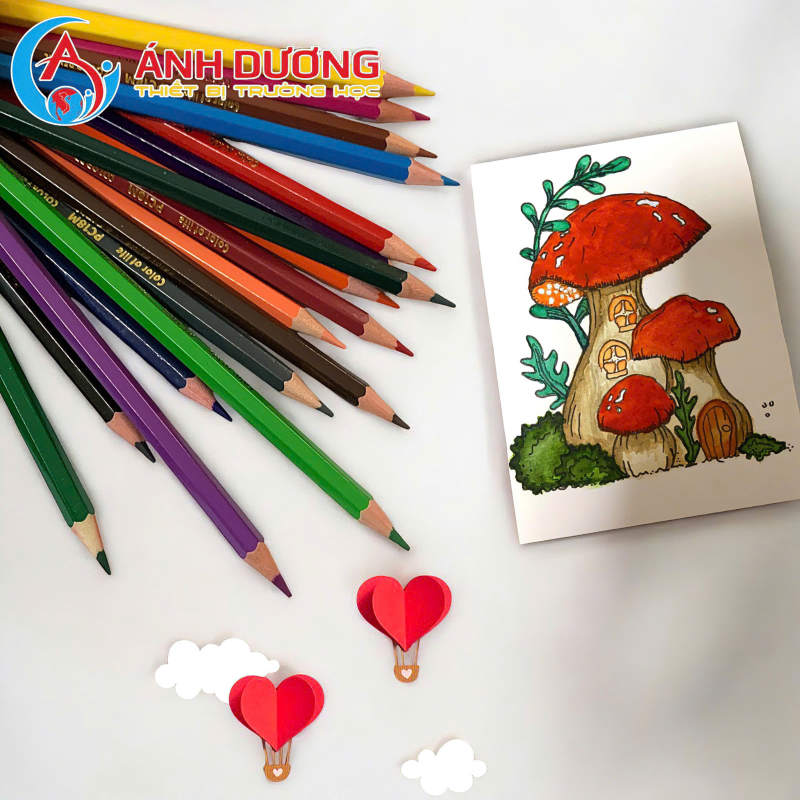 Bút chì 18 màu chim Ruồi 