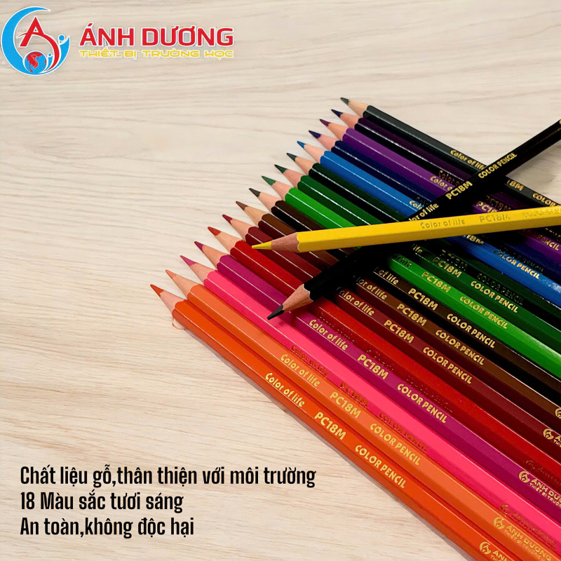Bút chì 18 màu chim Ruồi 