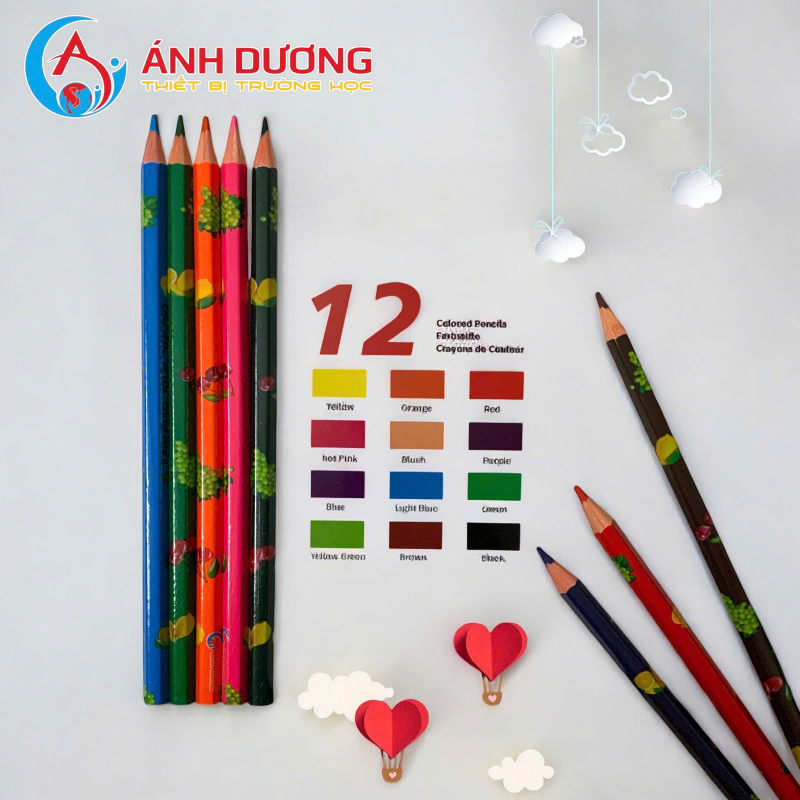 Bút chì 12 màu Nemo 