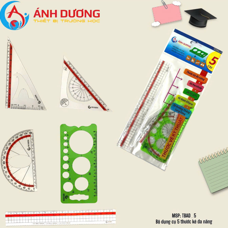 Thước bộ 5 cây TBAD-05
