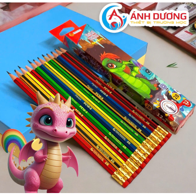 Bút chì đen sọc màu PC12-3