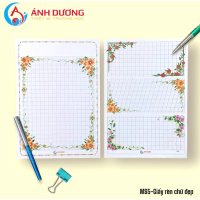 Giấy hoa luyện chữ đẹp 03