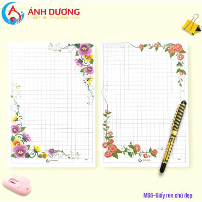 Giấy hoa luyện chữ đẹp 04
