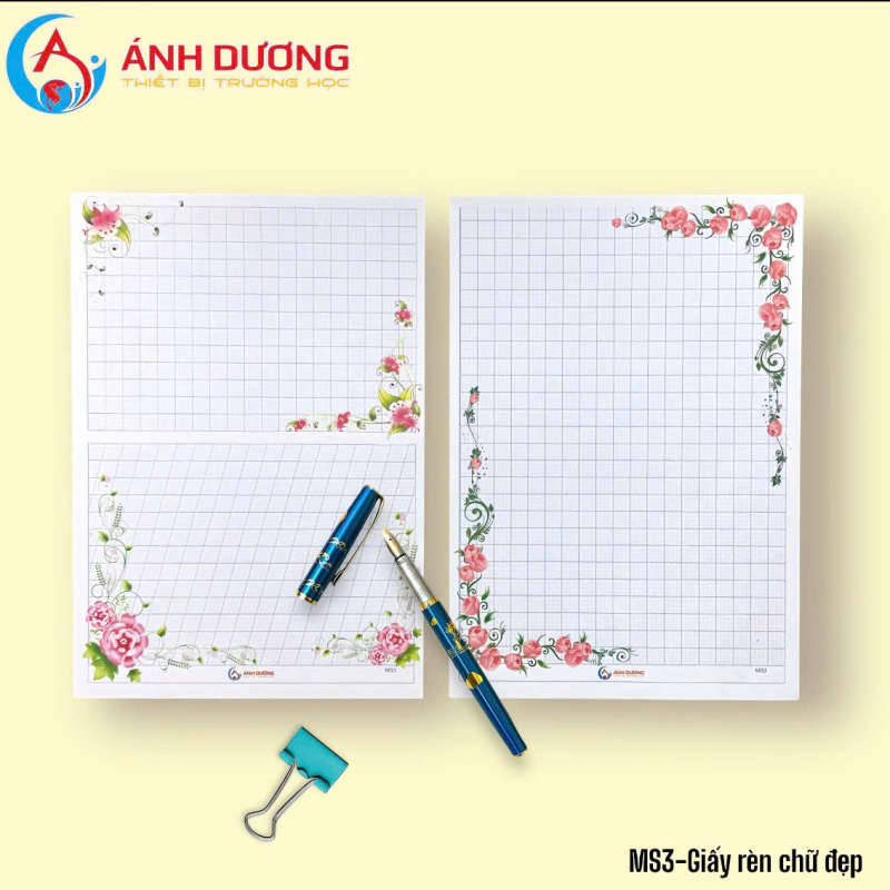 Giấy hoa luyện chữ đẹp 01