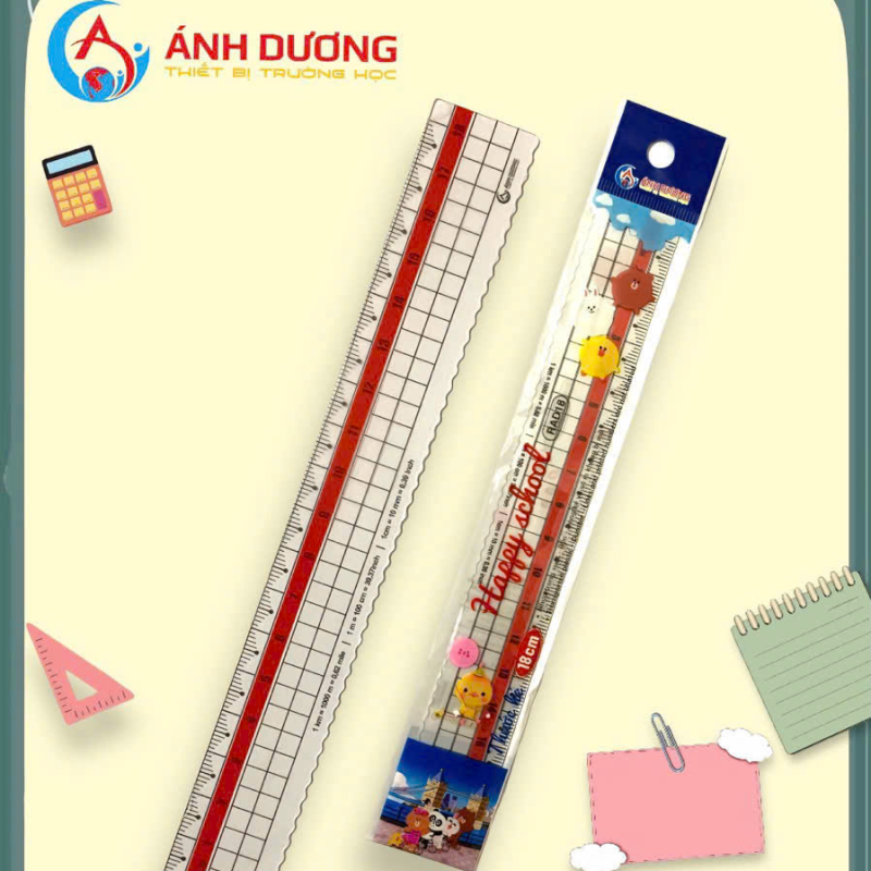 Thước cây 18cm RAD18
